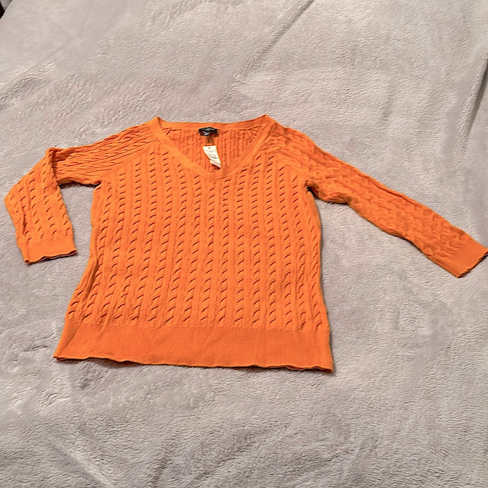 Talbots Women's med petite Cable-Knit Sweater NWT